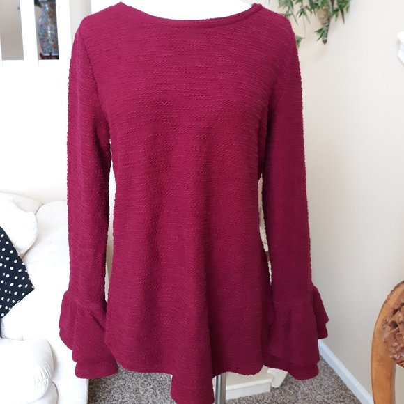 Saint John's Bay Tops - SJB Wine Color Top